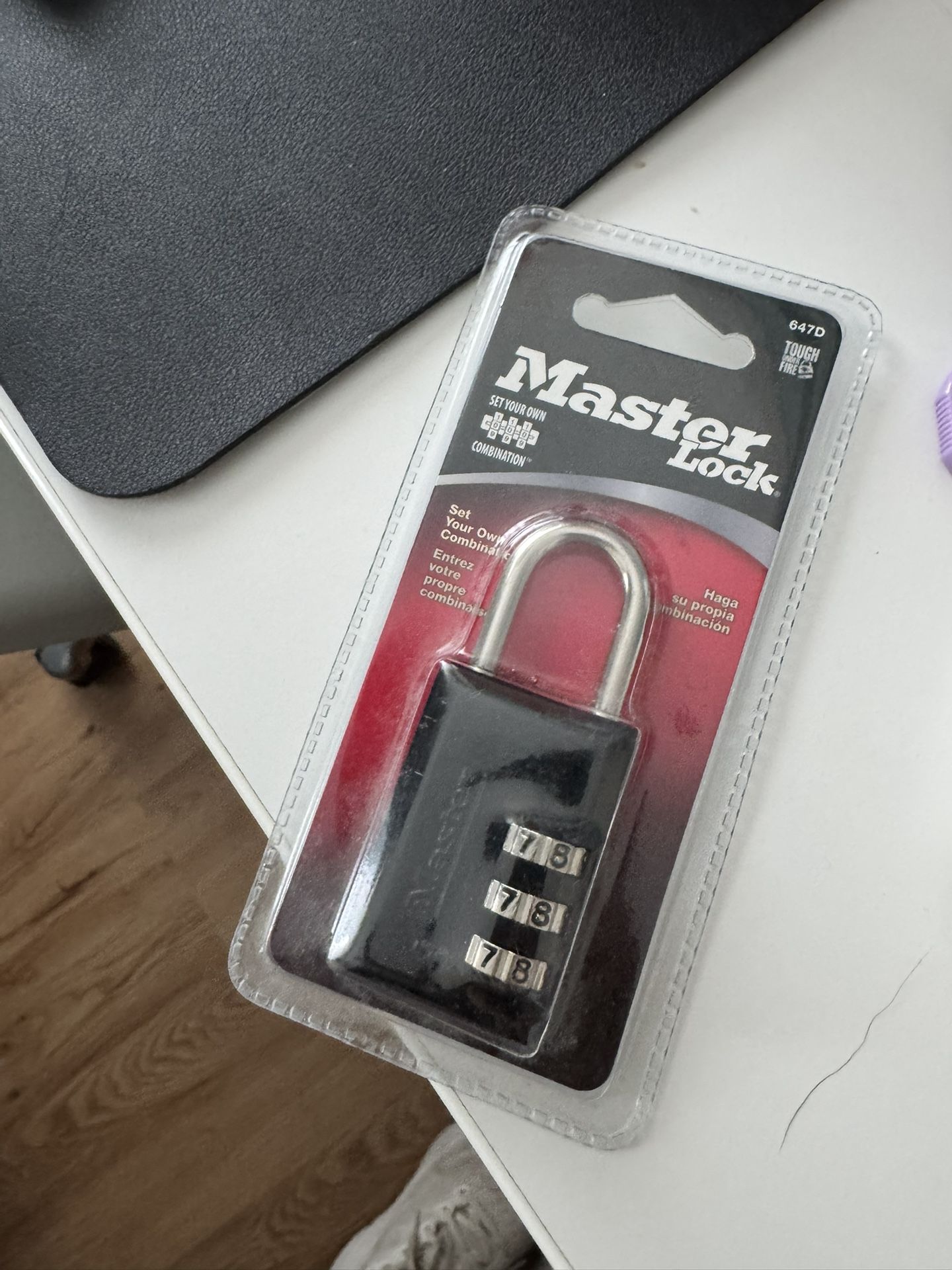 Master Lock Combination Padlock (New)