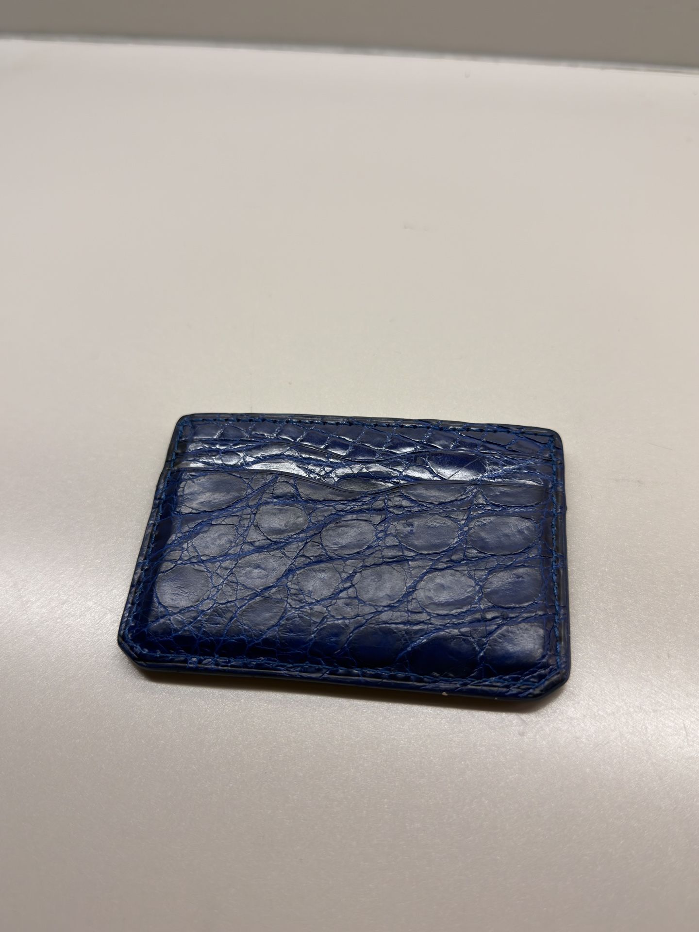 alligator leather card holder , giorgio’s