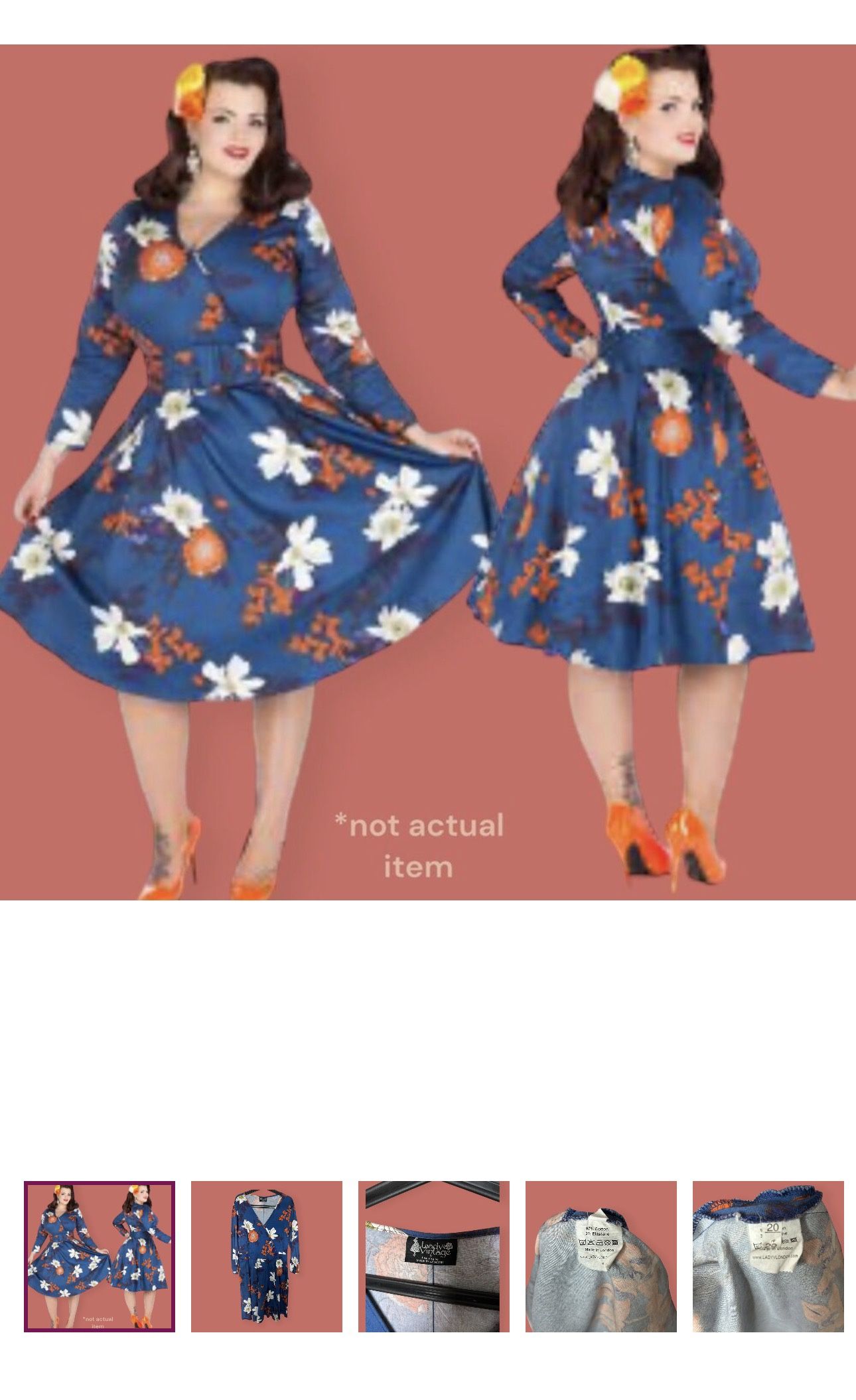 Retro-vibes Dress Cotton