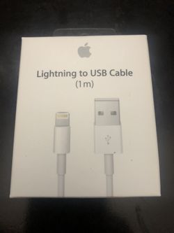Lighting to USB Cable (Cable only, Apple Certified)