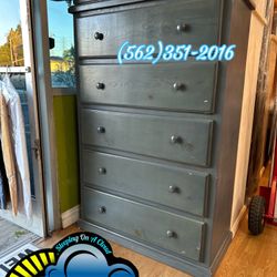 Grey Jumbo Dresser Pinewood Cajonera 