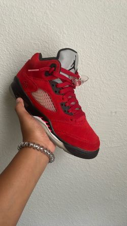 Red Raging Bull Jordan 5s Used ( Good Condition )