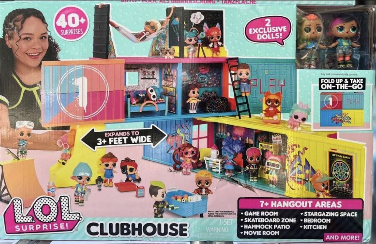 Brandnew LOL surprise Clubhouse Playset With 40+ Surprises