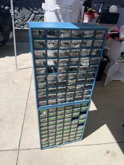 Small parts storage bins