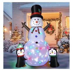 8FT Christmas Inflatable Snowman