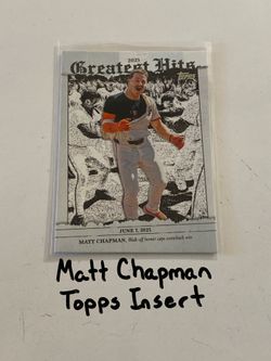 Matt Chapman San Francisco Giants 3rd Baseman Topps Short Print Insert Card.