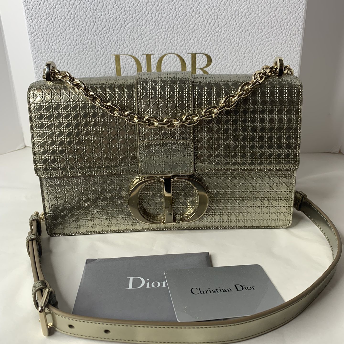 Dior 30 Montaigne Bag Black Calfskin Gold Hardware – Coco Approved