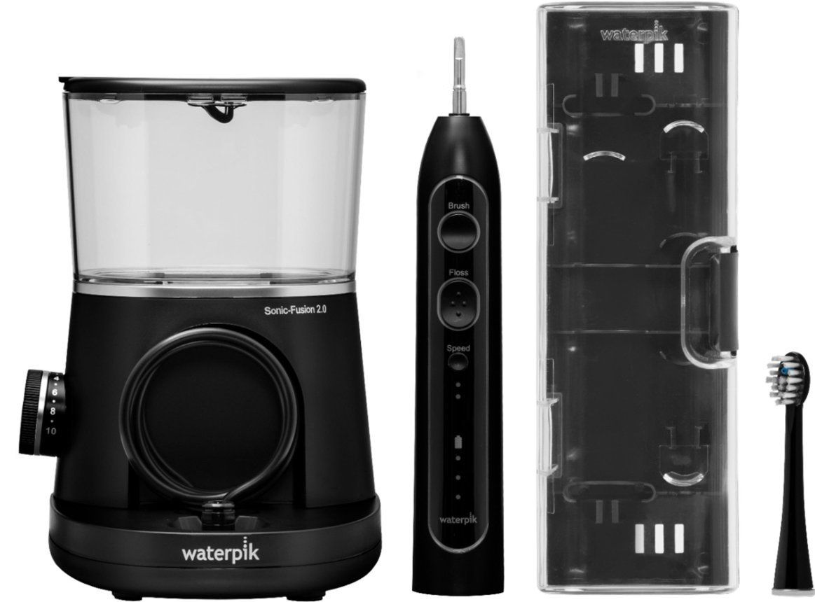 SONIC-FUSION 2.0 BLACK BRUSH & FLOSS ALL IN ONE UNIT NEW
