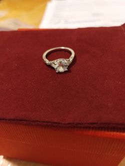 Round 1.30ct White Topaz Solitaire Ring