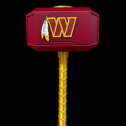 Washington Commanders Redskins Thor Hammer