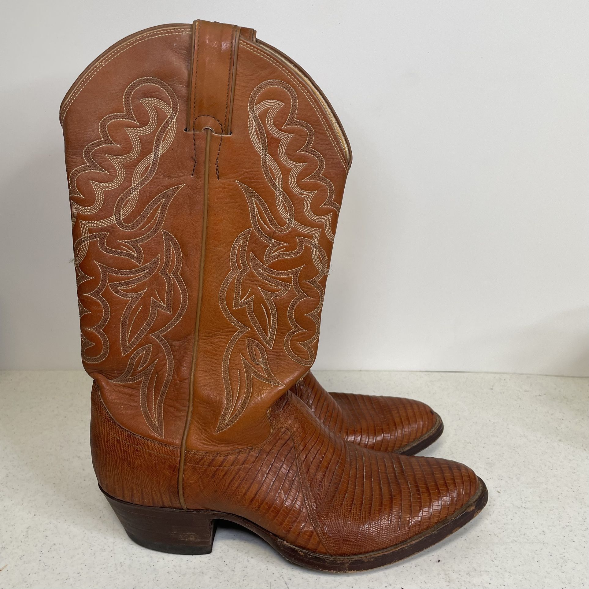 Justin Boots Lizard Leather Boots