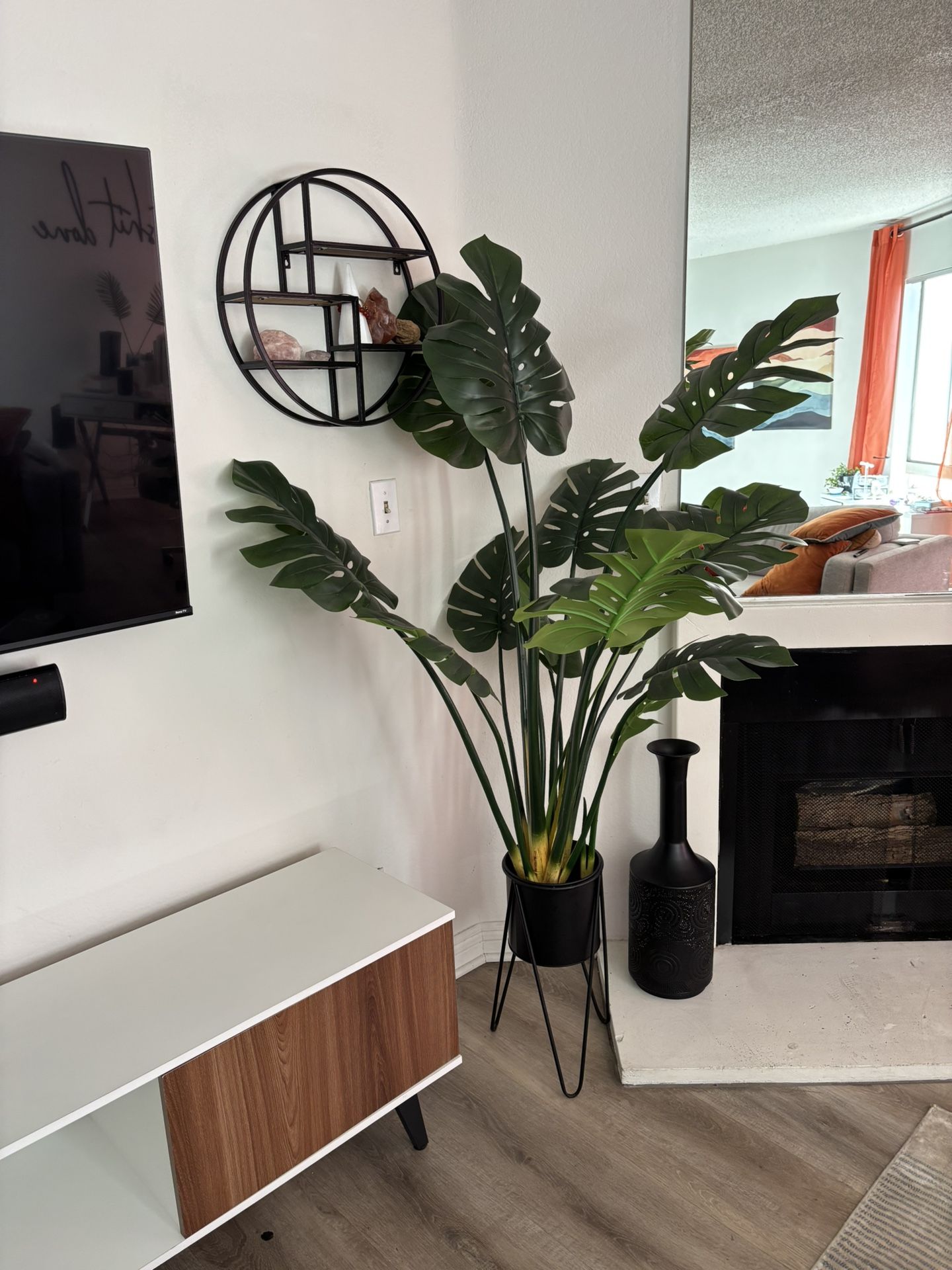 Artificial Monstera Plant 55" (and stand)