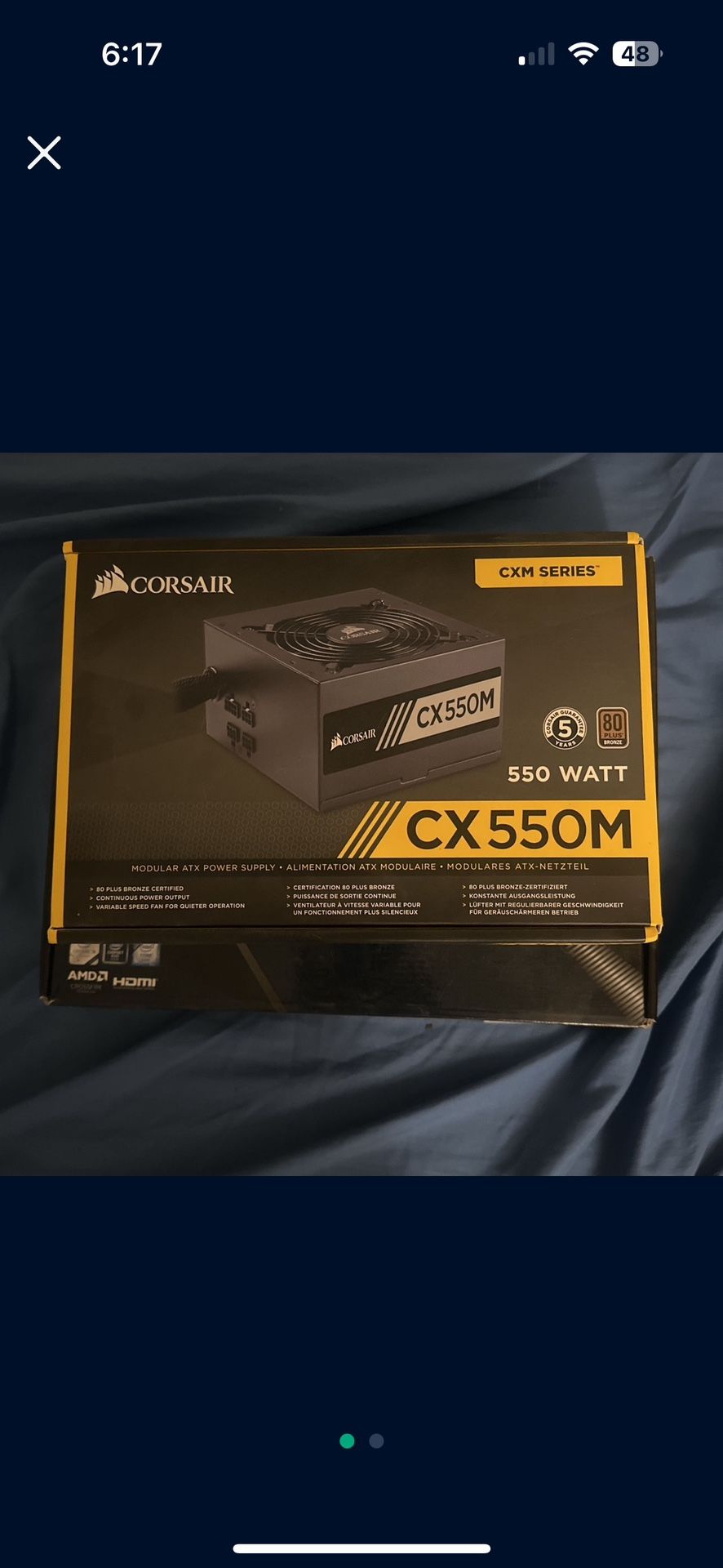 CORSAIR CX550M PSU 550W