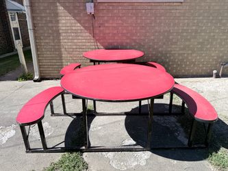 2 Barricks Cafeteria Tables
