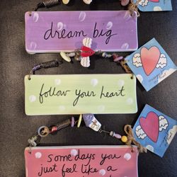 3 Sandra Magsamen Decorative Plaques