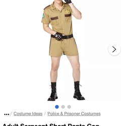 Adult Sergeant Short Pants Costume 