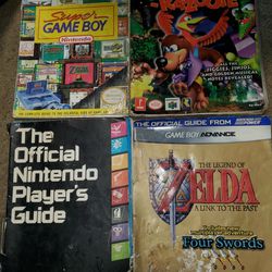 Original Nintendo & Gameboy Game Manuals & Strategy Guides