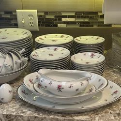 Beautiful Complete China Set For 12