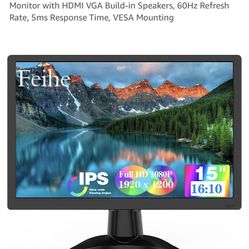 Computer Monitor And Adjustable Stand