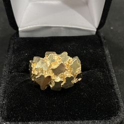 10KYG NUGGET RING