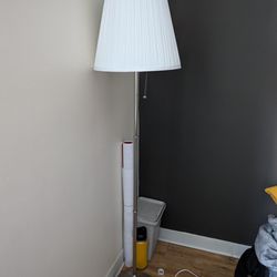 Floor Lamp With White Shade