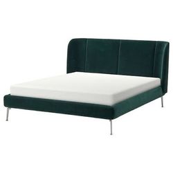 IKEA Green Velvet Queen Bed Frame
