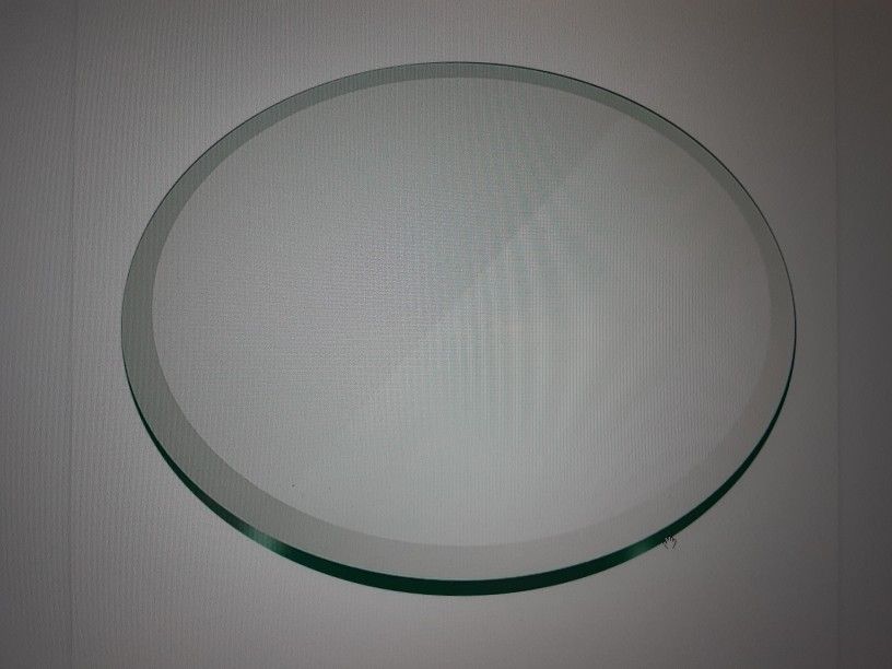 Fab Glass and Mirror Round Table Top