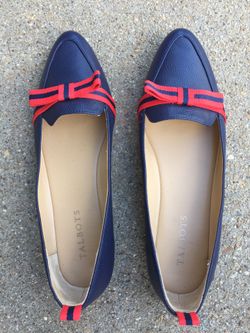 Talbots blue and red flats