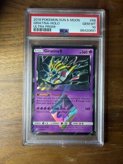 Giratina Ultra Prism PSA 10 graded Pokemon card