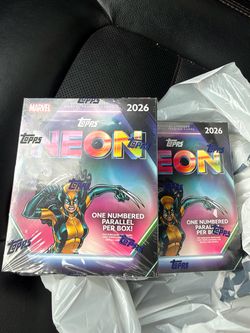 2026 Topps Neon Marvel Mega Box Sealed Numbered Parallel Trading Cards