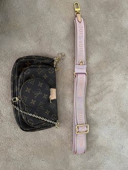 Authentic Louis Vuitton Monogram Multi Pochette Accessoires Light Pink