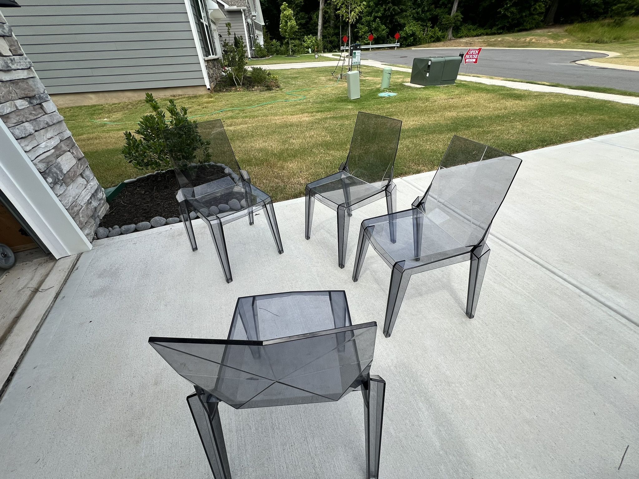 Set Of 4 High Quality Acrylic Chairs
