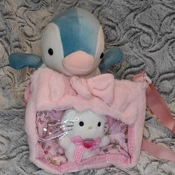Sanrio MY MELODY Pink Purse With Mini Plushie