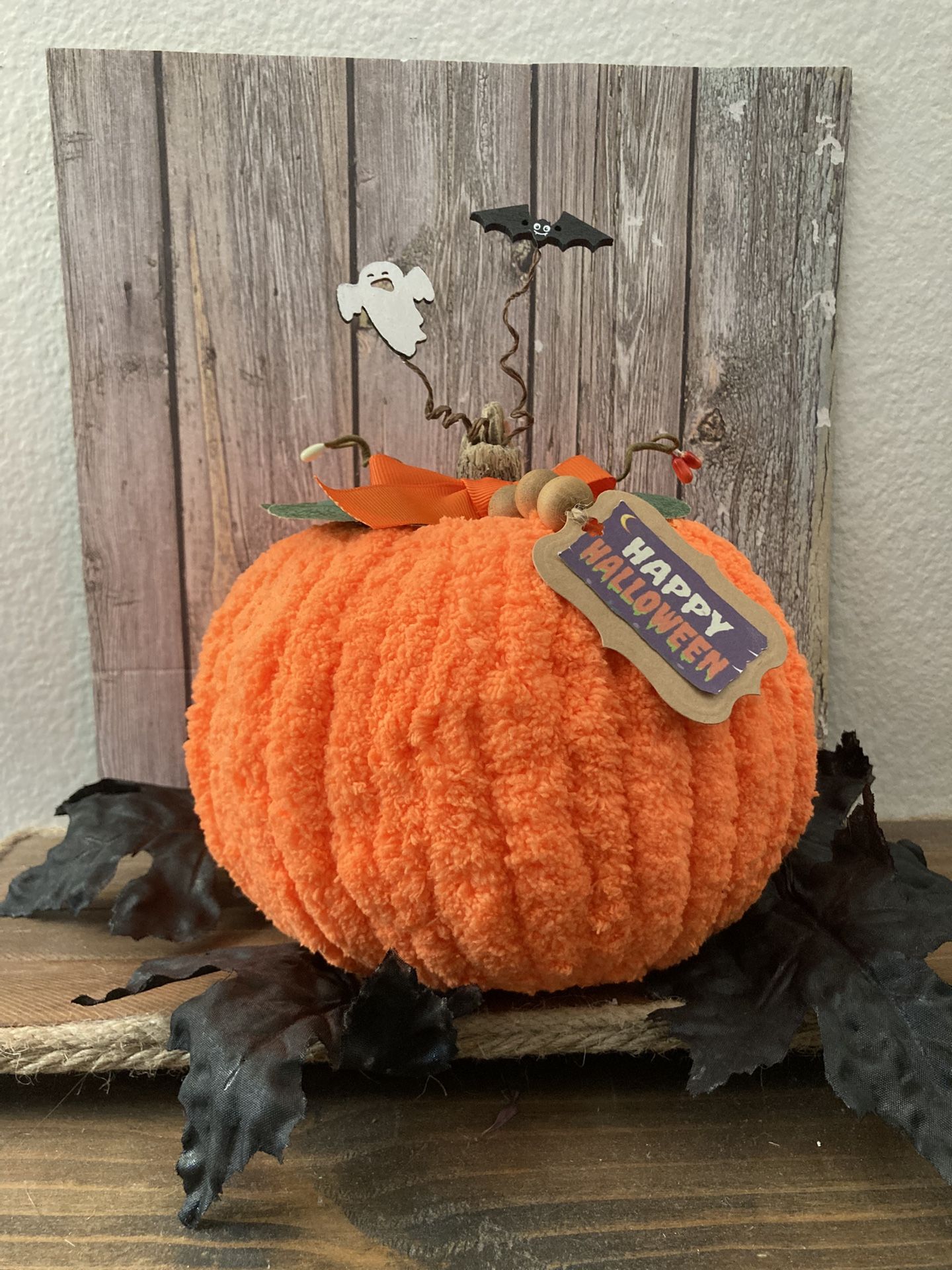 Halloween Yarn Pumpkin