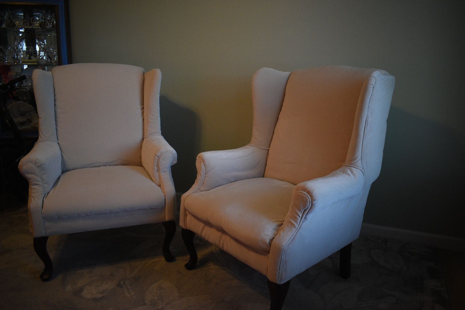 2x Matching Wingback Chairs