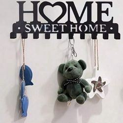 1 Pc Metal Hook Keychain Rack, Suitable For Front Door, Kitchen, Store, Office, Car, Vintage Decor,For Jewelry Making Crocheting Crafts Arts Backpack 