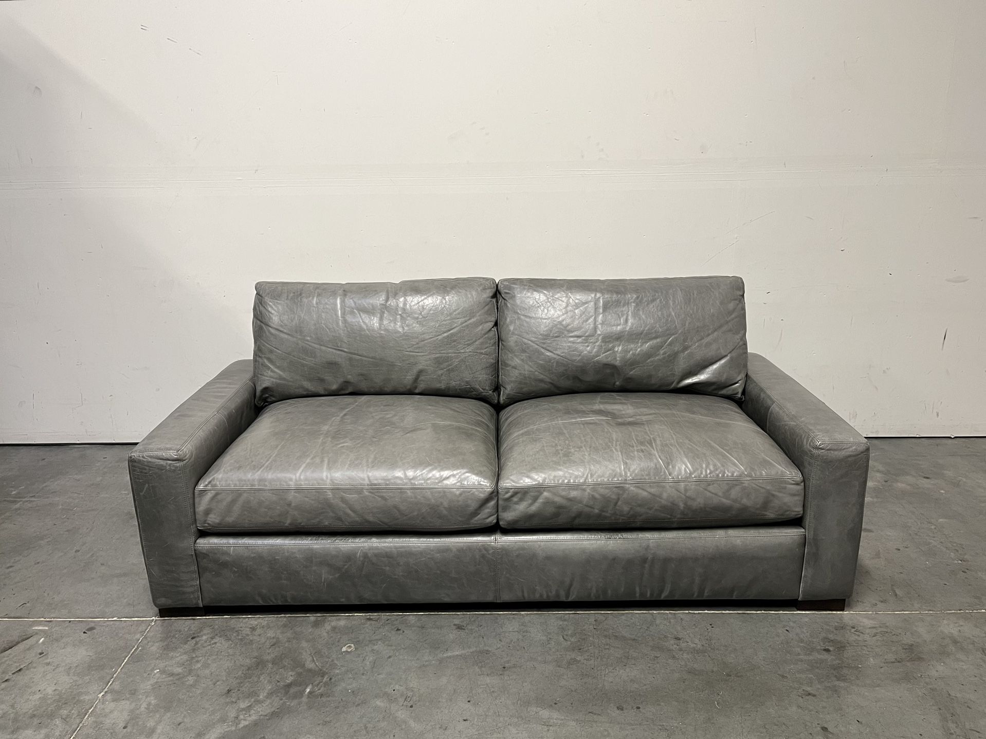 Restoration Hardware, Maxwell Leather Sofa