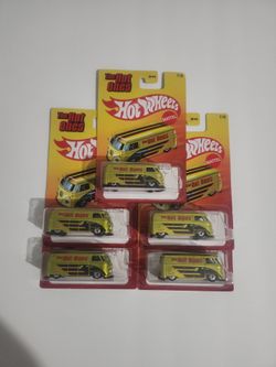 Hot Wheels Hot Ones Panel Bus Lot of 5