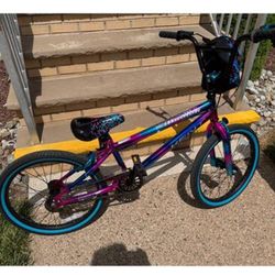 20" BMX Bicycle, Fits Riders 4'2"-5', Blue/Purple, Child, Unisex, New in Box 