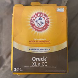3 Boxes of Large Sized Arm & Hammer Vacuum Bags