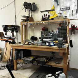 Gorilla Shelves, Drill Press, Band Saw, More…