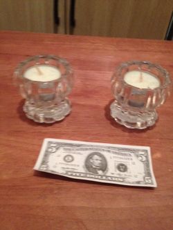 Crystal candle (short) holders
