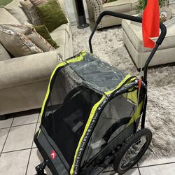 Allen Sports Deluxe 2-Child Bicycle Trailer & Stroller