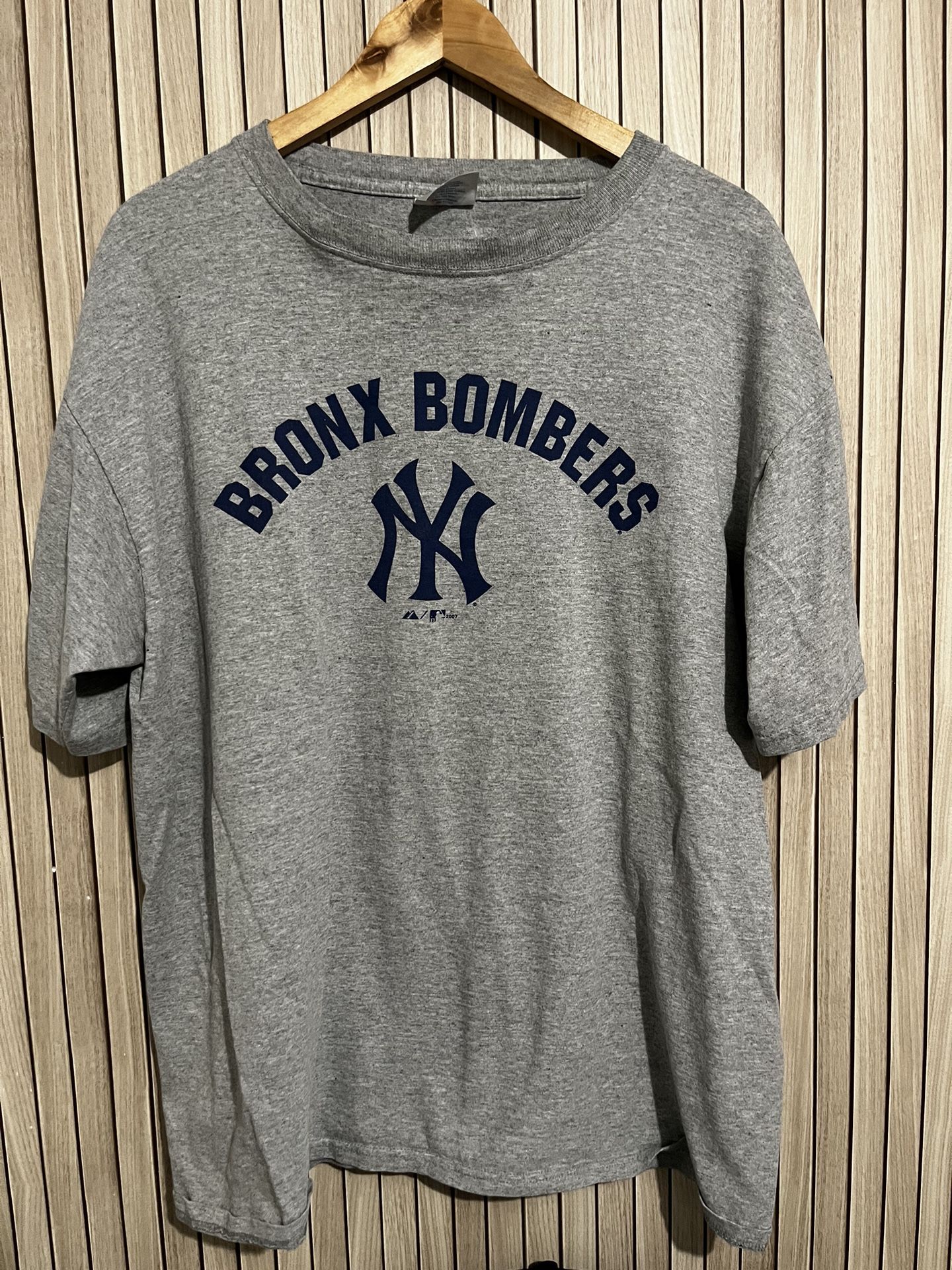 Yankees Vintage T-shirt Tee Men’s XL Bronx Bombers MLB Baseball Sports Gray