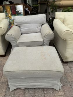 Chair And Ottoman With Storage