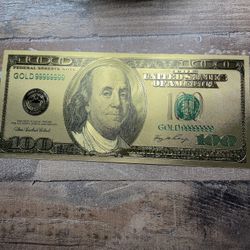24k Gold Foil Banknote