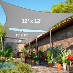 12 x 12 FT Sun Sail - Gray Sun Shade