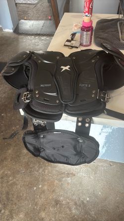 Football pads, size medium