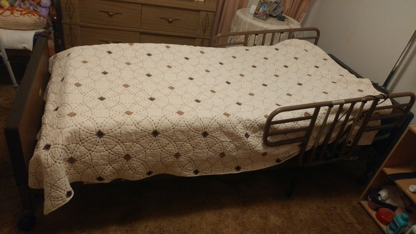 Medical bed frame and mattress