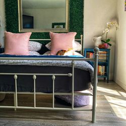 Wayfair metal king sized white frame